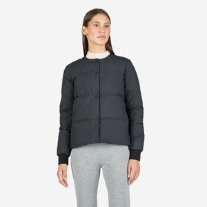 Like New S Everlane Collarless Puffer Navy